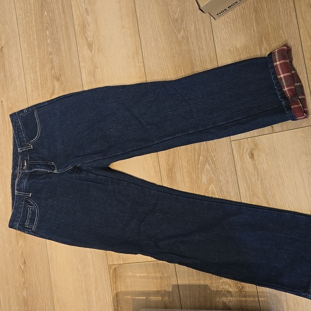 Dickies flannel lined jeans size 8